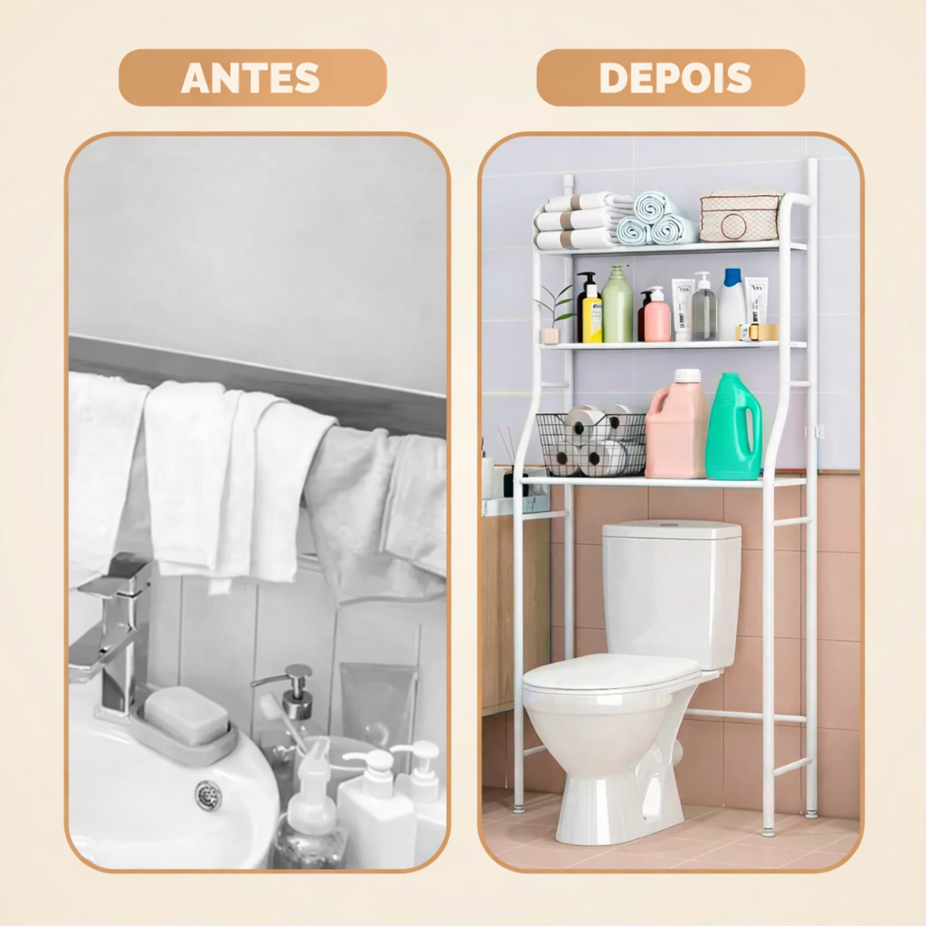 BathRack™ Estante para WC sobre Sanita