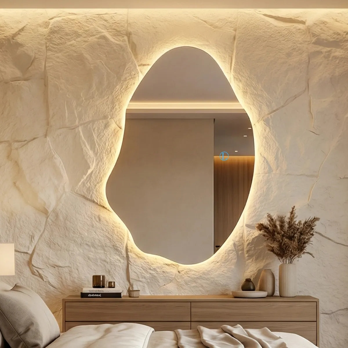 Norece Aura Organic 70 — Espelho LED Irregular