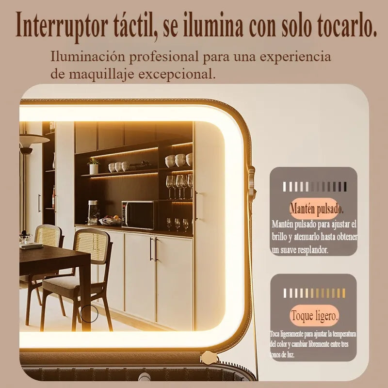 GlowBag™ Bolsa de Maquilhagem com Espelho LED