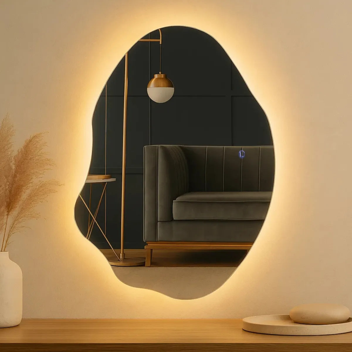 Norece Aura Organic 70 — Espelho LED Irregular