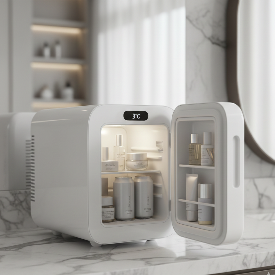 Mini Refrigerador 10L Dual-Use - Para Casa, Carro e Cosméticos