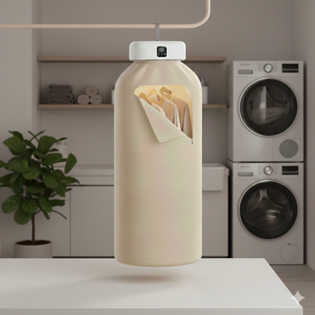 Secador de Roupas Portátil com Esterilização UV - Dobrável e Compacto