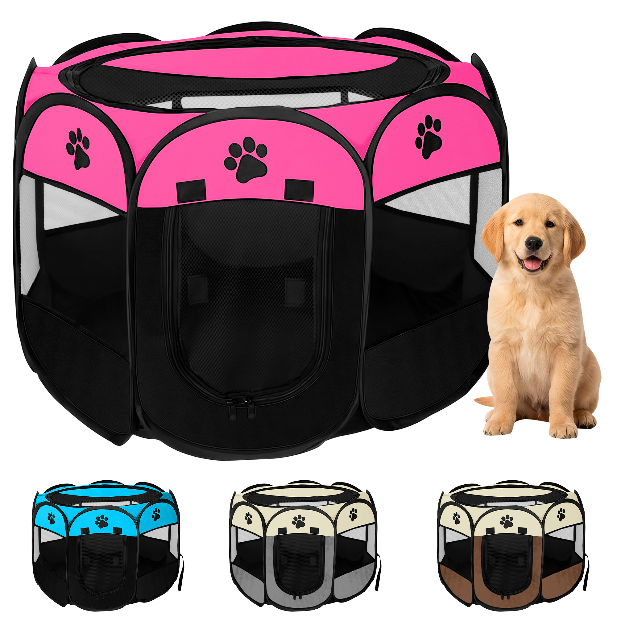 PetPlay™ Parque Dobrável para Animais