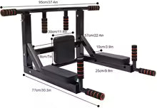 Barra de Exercícios Multi Grip - Pull Up e Dip Station