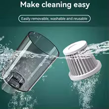 Aspirador Sem Fios Anti-Ácaros com Luz UV - Limpeza Profunda para Casa e Tecidos