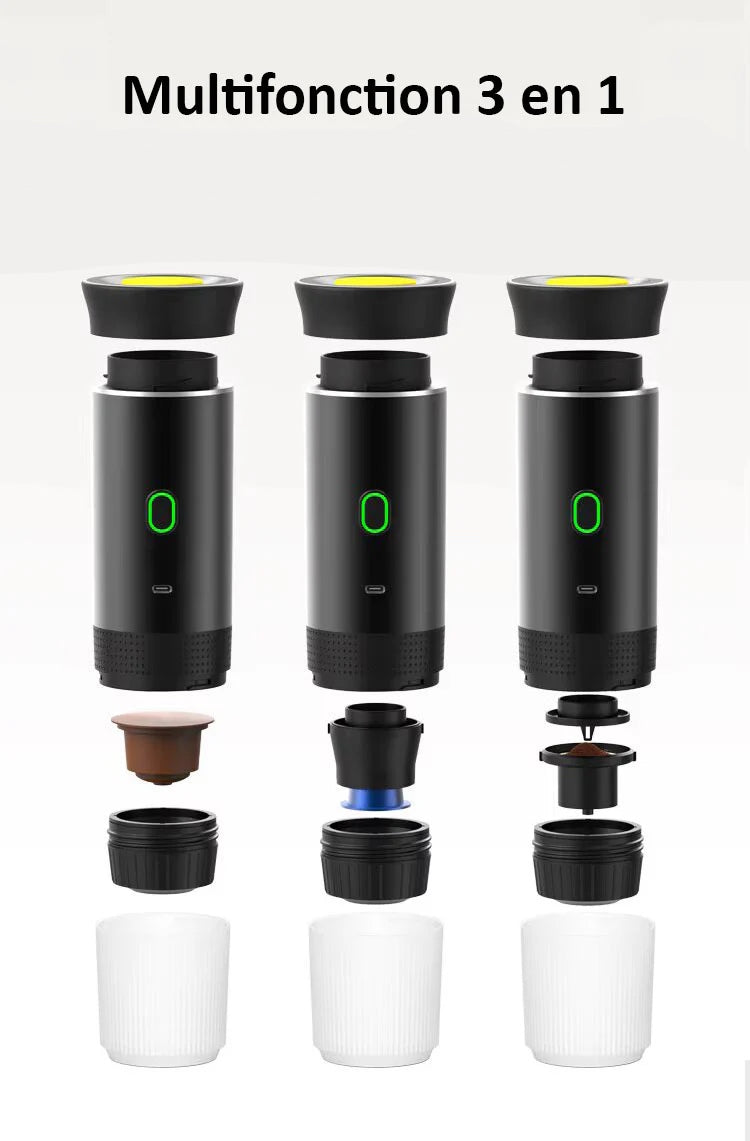 Portable Espresso Coffee Machine - Elétrico e Sem Fios