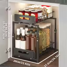 Organizador de Gaveta Expandível  2 Níveis