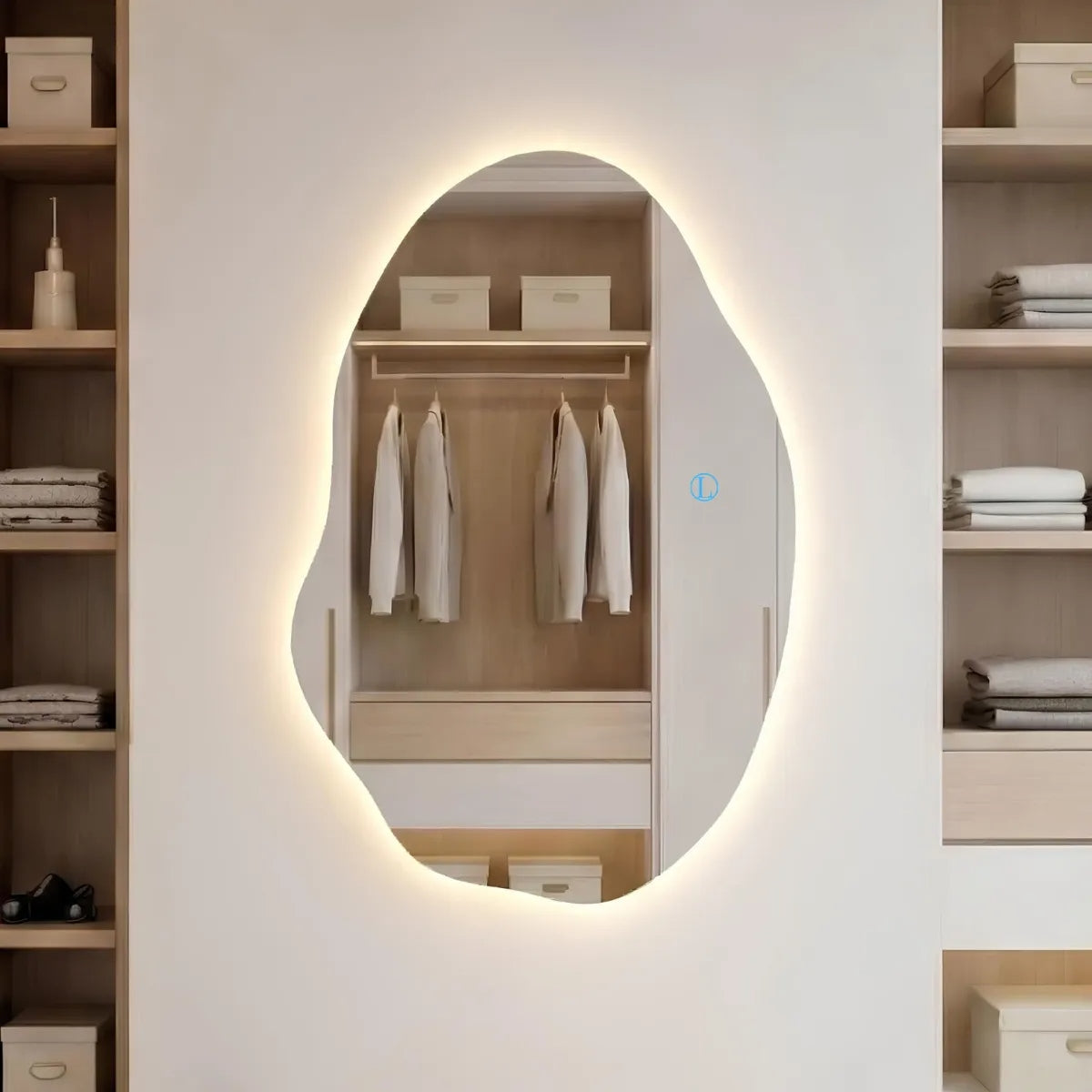 Norece Aura Organic 70 — Espelho LED Irregular