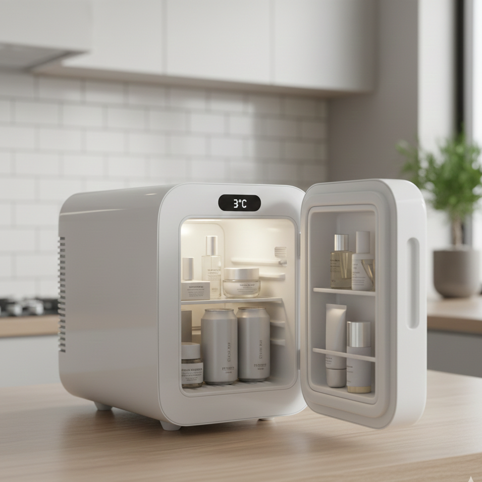 Mini Refrigerador 10L Dual-Use - Para Casa, Carro e Cosméticos