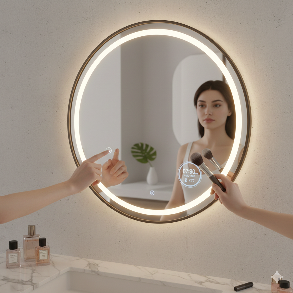 Espelho Smart com Leds  - Beleza e Funcionalidade para a sua casa de banho