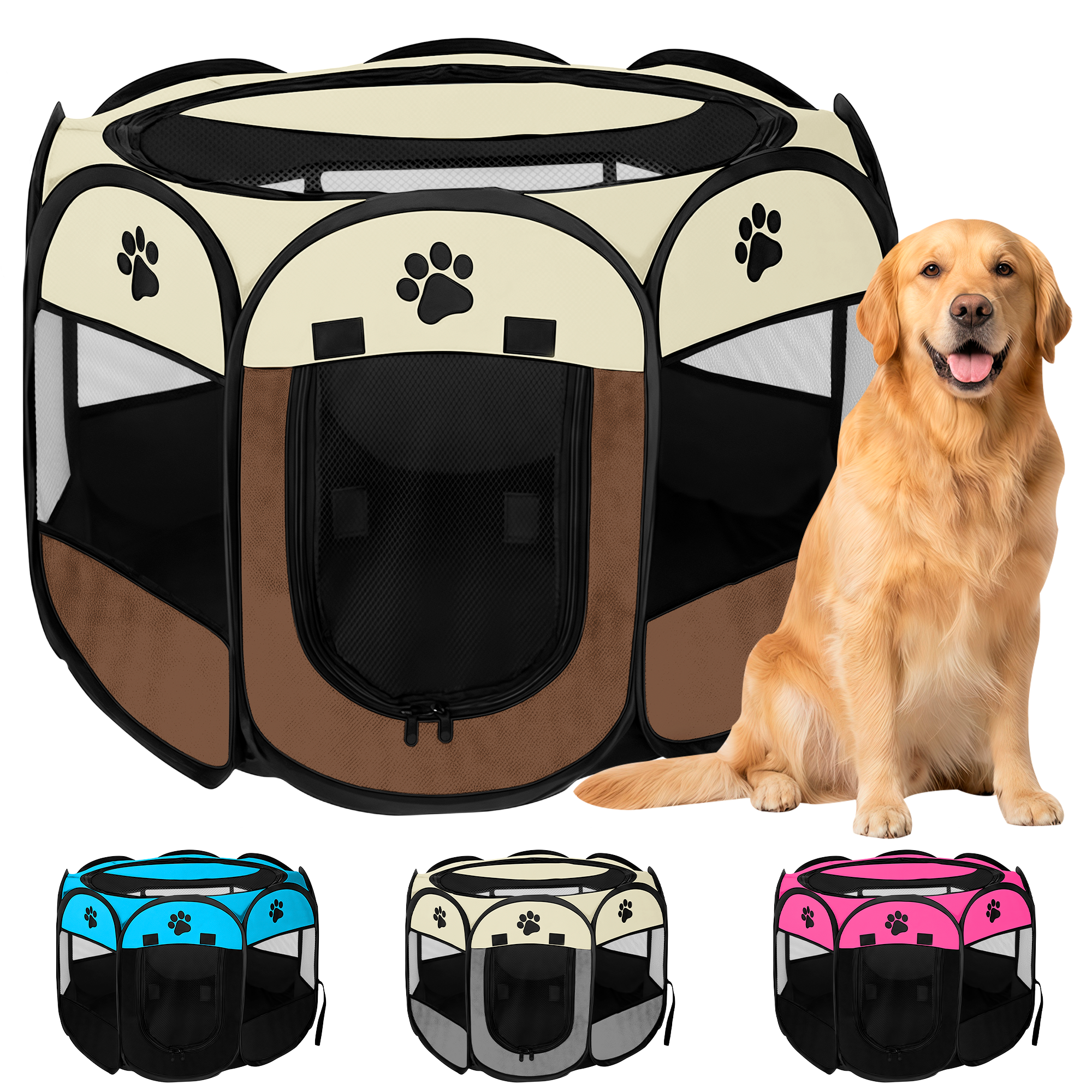 PetPlay™ Parque Dobrável para Animais