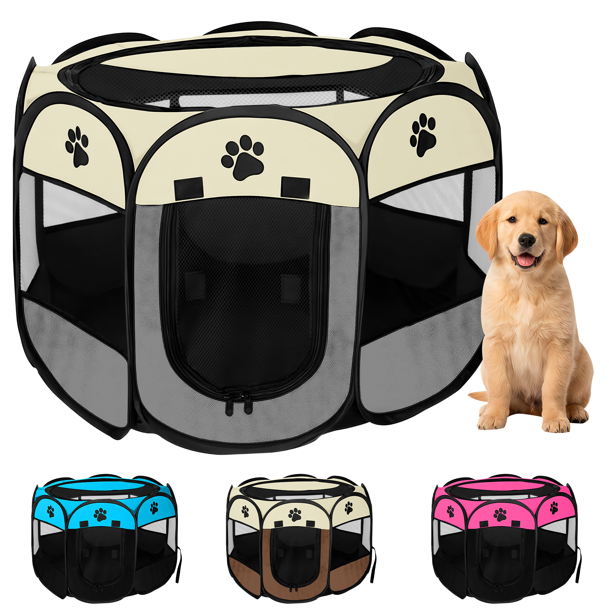 PetPlay™ Parque Dobrável para Animais