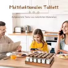 Suporte de Especiarias em Madeira de Acácia