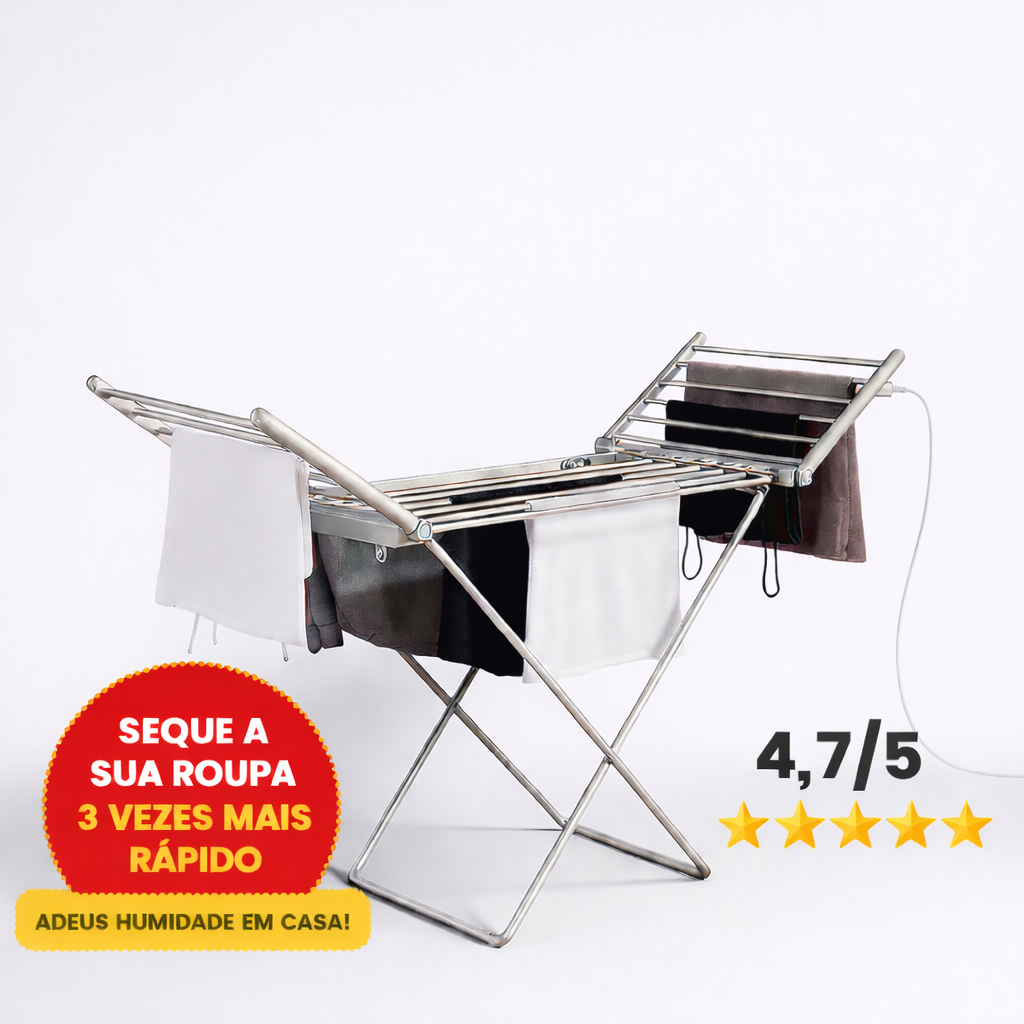 Estendal de Aço Inoxidável com Aquecimento Elétrico